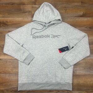 $55 REEBOK HD Outline CVC Hoodie Mens Large Grey Heather NWT